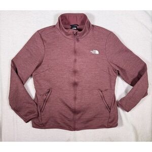The North Face Womens Maroon Canyonlands Full Zip Fleece Lined Jacket Sz 1X